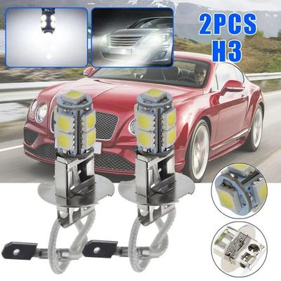 2X H3 LED 12V автомобильный противотуманный фонарь DRL дальнего света фонарик фонарики сменные лампы для противотуманных фар DRL дальнего света
