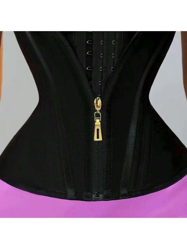 Tummy Control Zipper & Hook Latex Waist Trainer Vest