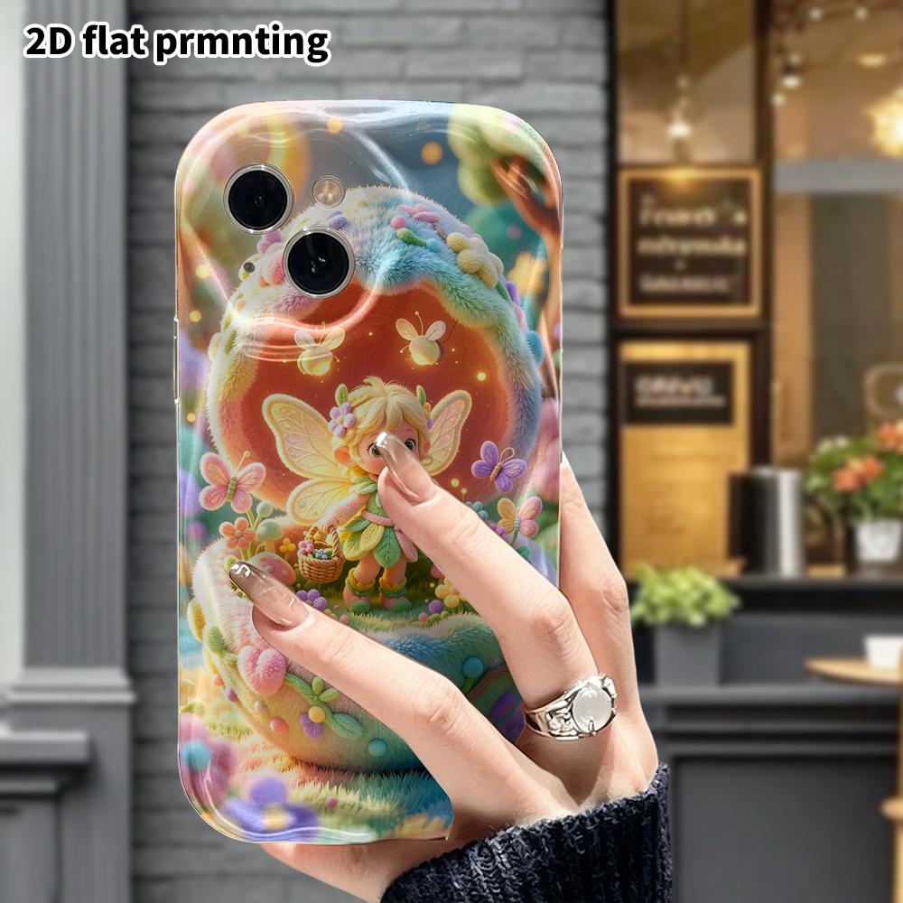 Phone Case: 2D flat, fits iPhone 18 17 16 15 14 13 12Pro protective case, forest elf, perfect Christmas and Halloween holiday gift