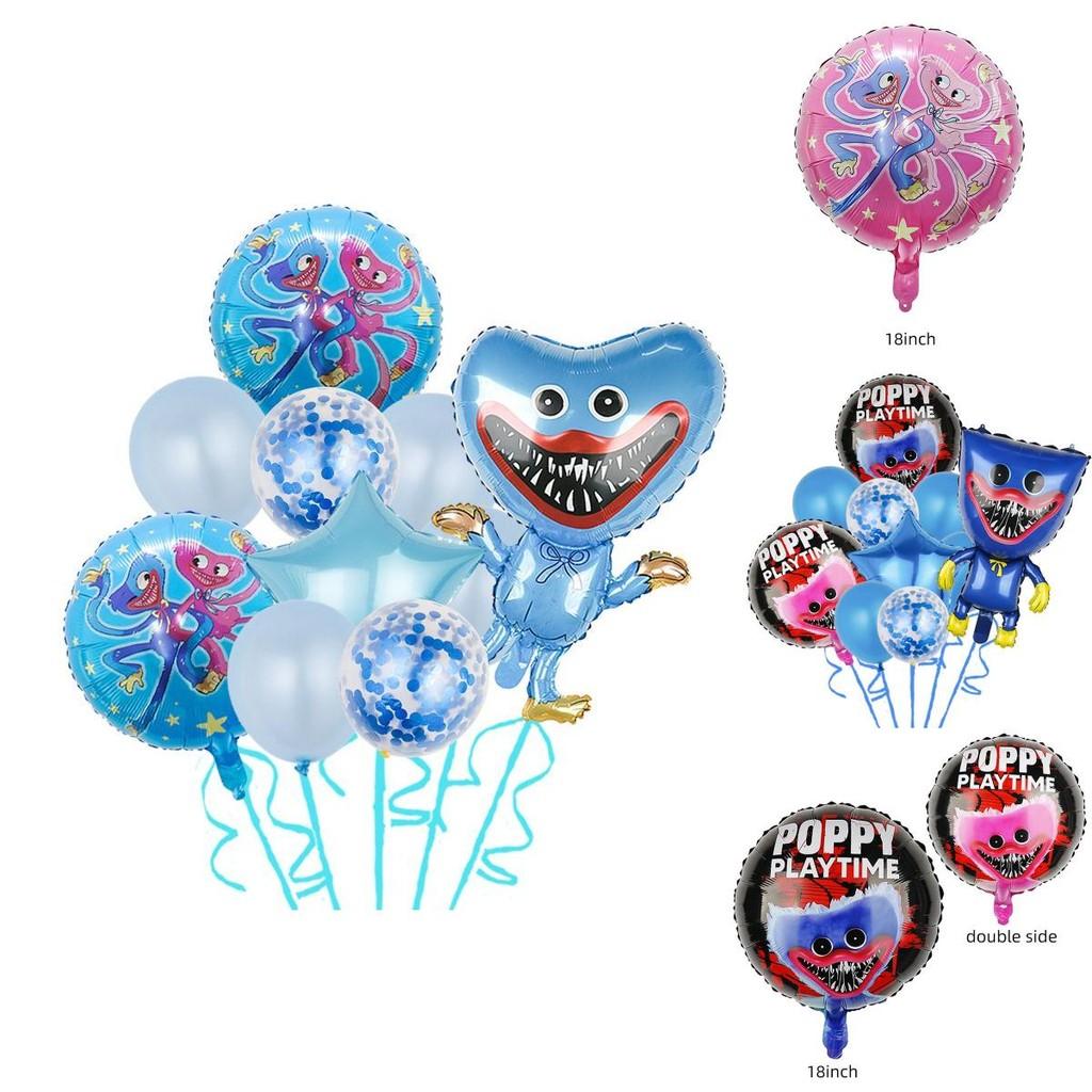 Набор воздушных шаров Poppy Playtime Huggy Wuggy для украшения детского дня рождения Высококачественный и простой в использовании