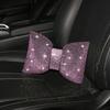 Подушка для подголовника автомобиля с бриллиантами и кристаллами, бантом, автомобильная подушка с кристаллами, поддержка головы, автомобильные аксессуары для женщин