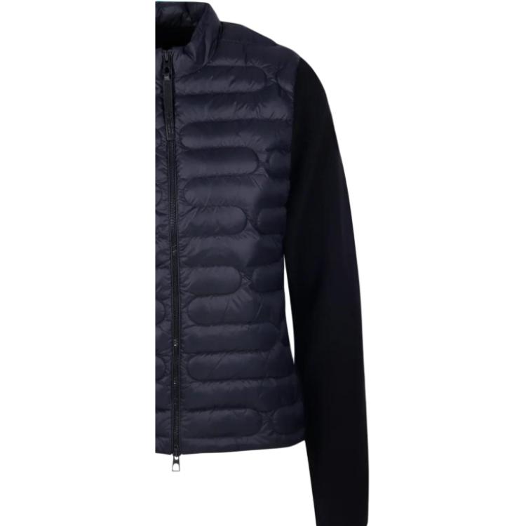 Moncler Goose Down Knit Long Sleeve Zipper Jacket Unisex Jackets Black 9B00028M1367999