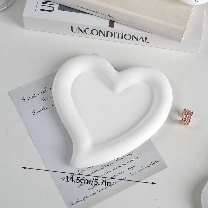 Креативный поднос для хранения нестандартных колец, демонстрационная тарелка для украшений, белая художественная гипсовая тарелка, домашний декор, реквизит для фотографий, чаши