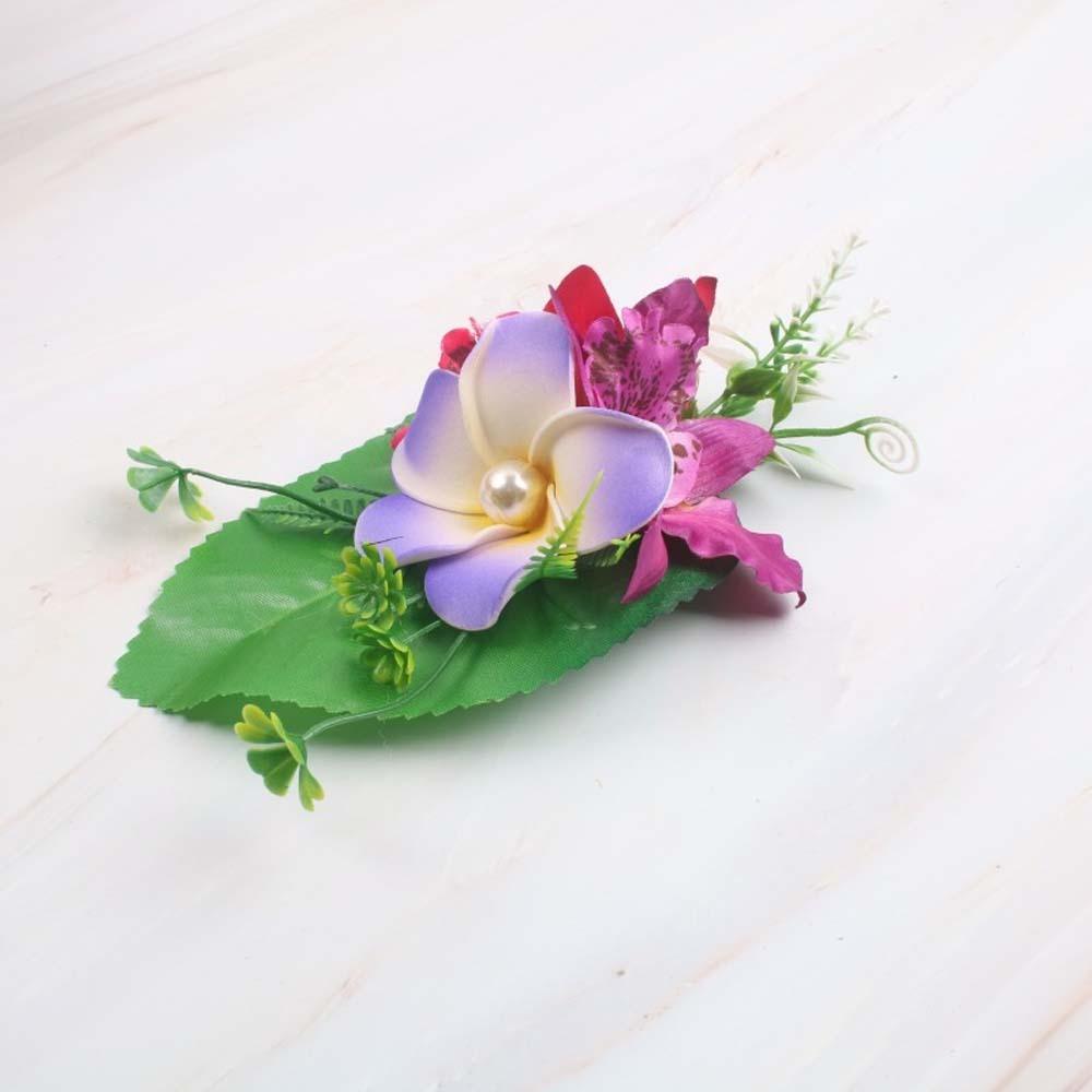 Thai Style Frangipane Hair Clip Sweet Girls Hairpin Eggs Flower Side Clip Beach