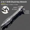 1/2"-20UNF Drill Chuck 2-13MM/1.5-10MM Quick Change 1/4" Hex Shank/SDS /1/2" Square Socket Adapter For Wrench Conversion Tools