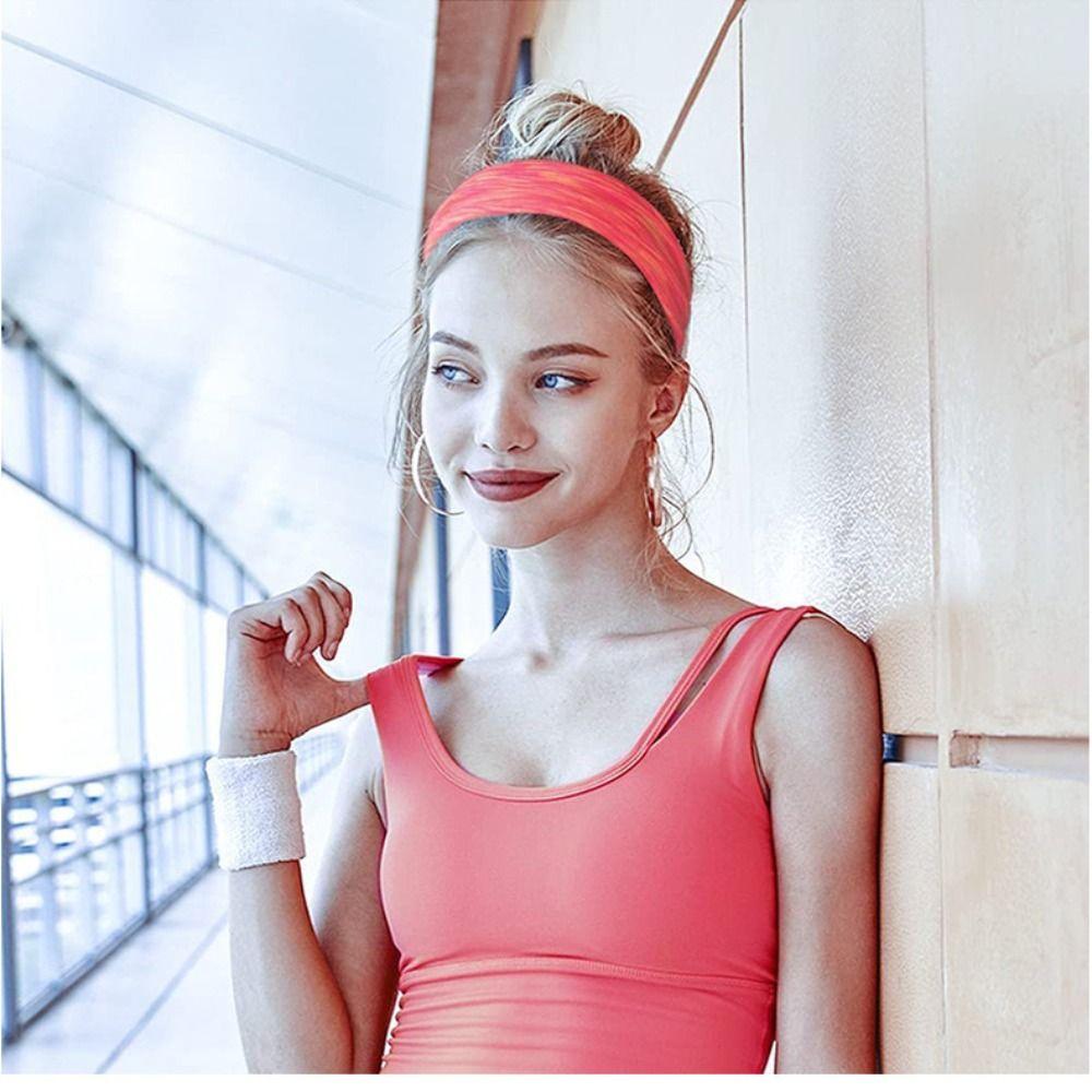 Мужская и женская эластичная повязка для волос, цветная повязка на голову для йоги, тренажерного зала, новая спортивная повязка на голову