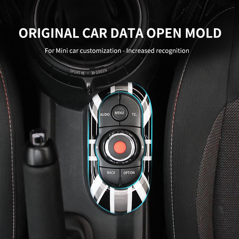 Car Center Console Multimedia Button Gear Panel Housing Cover Sticker For Mini Cooper ONE F56 F55 F57 Car Interior Accessories pwaxk99