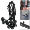 10Pcs Boat Pole Camping Tent Elastic Rope Bungee Ball Tarps Canvas Tarpaulin Flagpole Ties Cord Ends Lace Fixed Tie Downs Accessories