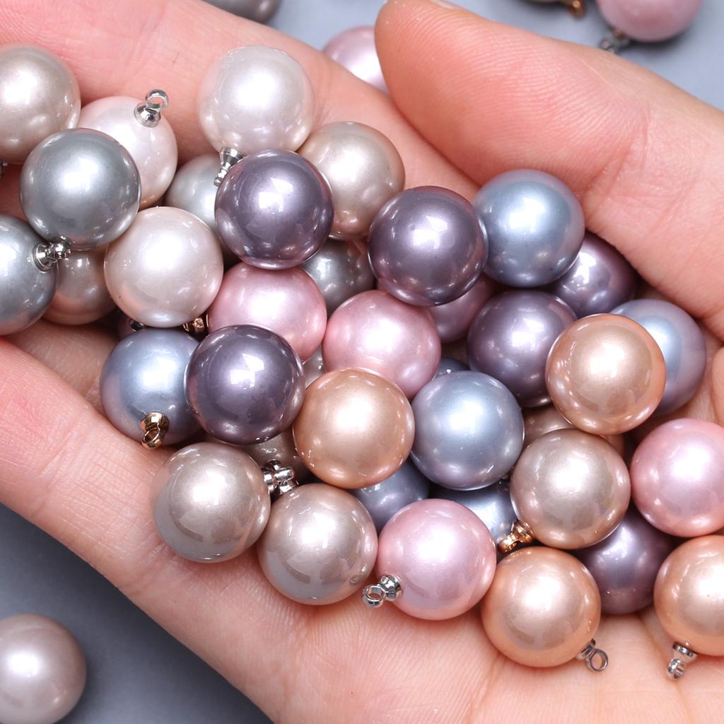 5 шт. 12 мм браслеты круглые серьги ожерелье искусственный жемчуг большое количество DIY свободные бусины подвески бусины ручная работа ремесла материал бусины