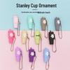 Популярный брелок-подвеска на ключи в виде стакана Stanley из мягкой резины - Доступен креативный брелок в виде стаканчика для молочного чая