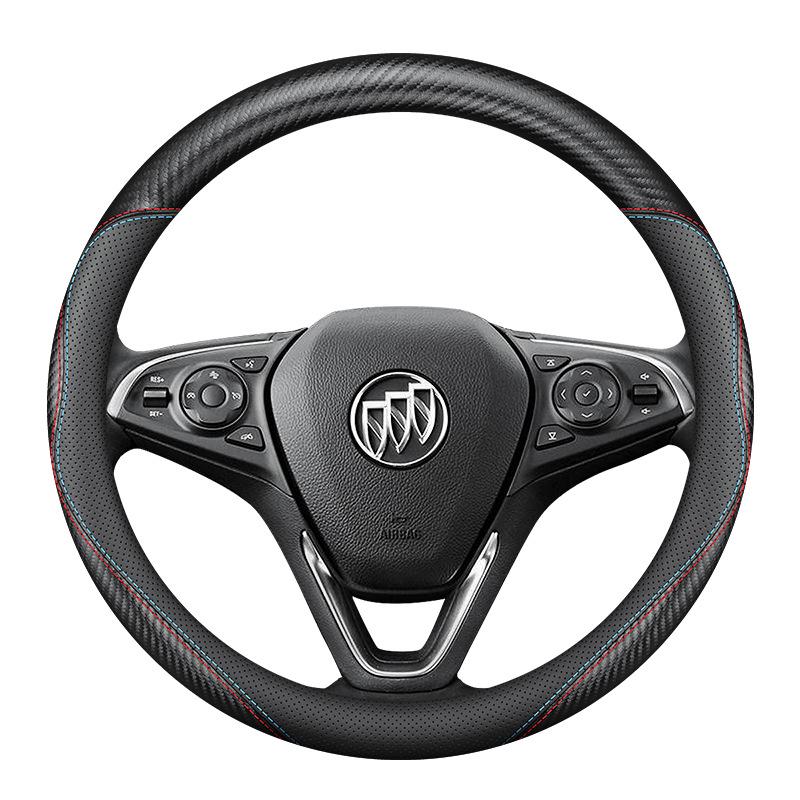 Buick Steering Wheel Cover - Carbon Fiber for Regal, LaCrosse, Verano, Envision, Enclave, Encore, GL8/6