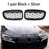 Решетка радиатора Diamond Front Bumper Kidney Grille Double Slat Racing Sport для BMW 3 серии F30 F31 F35 2011-19 Автомобильные аксессуары