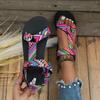 Summer Flat Women's Shoes Hemp Rope Set Foot Beach Sandals Outdoor All-match Casual Slippers Large Size Women Sandals