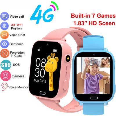2025 Новые умные часы для детей 4G телефон WIFI LBS трекер местоположения игры видеозвонок будильник детские смарт-часы камера подарок для мальчиков и девочек