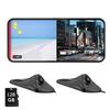 Lofily BSD Electronic Side Mirror Dash Cam Set with Touch Panel Monitor 1080P Recording Dual Split Parking Adjustable Lens Easy Japanese Operation