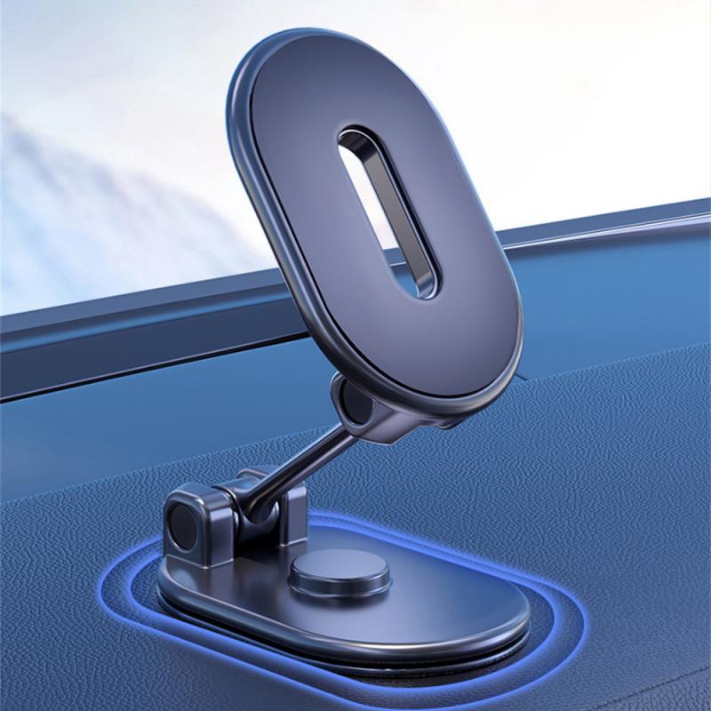Магнитный автомобильный держатель для телефона из цинкового сплава, складной телескопический, вращающийся под разными углами, плавающий экран, навигация, кронштейн для телефона