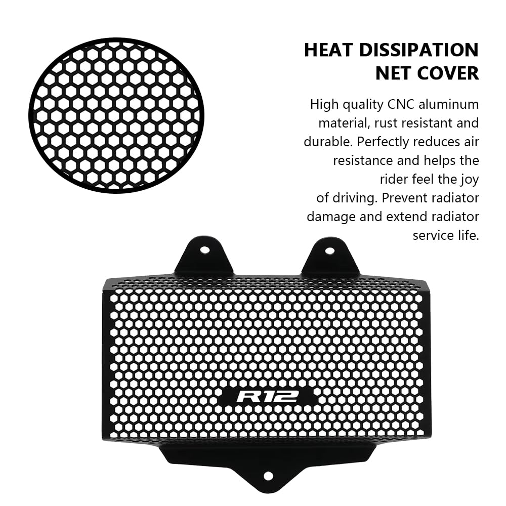 Для R12NINETr12nineTR12 NineT202420252026 Детали защиты радиатора R12NineT Мотоциклетные аксессуары Защита радиатора Решетка Защитная крышка (r12ninet)