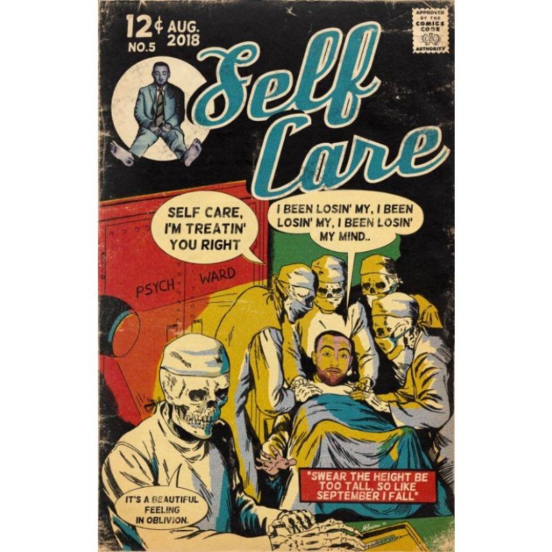 Рэп-певец Винтажный комикс-постер Канье Мак Миллер Weeknd Комикс-принты на холсте Декор для стен Поклонники рэп-поп-музыки Художественный декор для дома