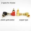90 Degree RCA Connector Male To Female M/F Right Angle RCA Female To Male Plug Copper Adapter L Type Elbow for Cctv Camera Audio