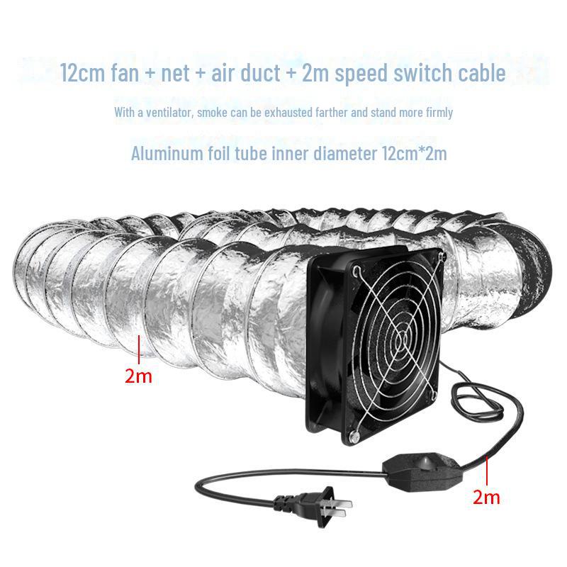 Компактный двухцелевой паяльный дымосос и вытяжной вентилятор