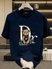 2026 Fashion Hiphop Teddy Bear Graphic Tshirt Kids Adults Oversized Print Tee Casual Letter Bear Loose Short Sleeve Tops