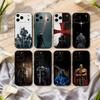 Чехол для телефона C-Crusaders-S T-Templar-R K-Knight для iPhone 17,16,15,14,13,12,11 Plus,Pro Max,XS,Мягкий силиконовый черный чехол