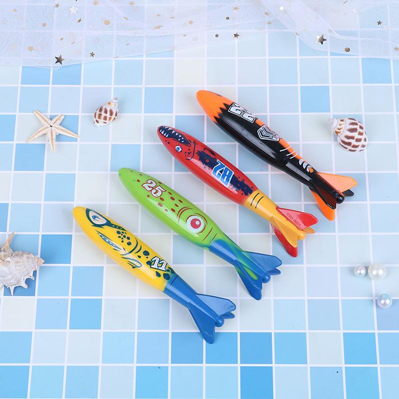 Kids Summer Shark Rocket Throwing Toy Swimming Pool Dive Game Water Fun Games Pool Toys Baby Water Educational Bath Toys Gifts