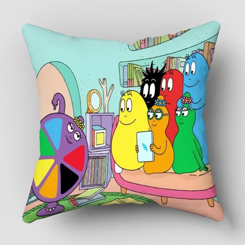 Наволочки Барбапапа Животные Снеговик Принт Наволочка Декоративная Зимняя Праздничная Вечеринка для Дивана