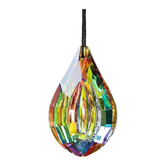 Faux Crystal Prism Sun Catcher Decoration Indoor Outdoor Garden Window Hanging Rainbow