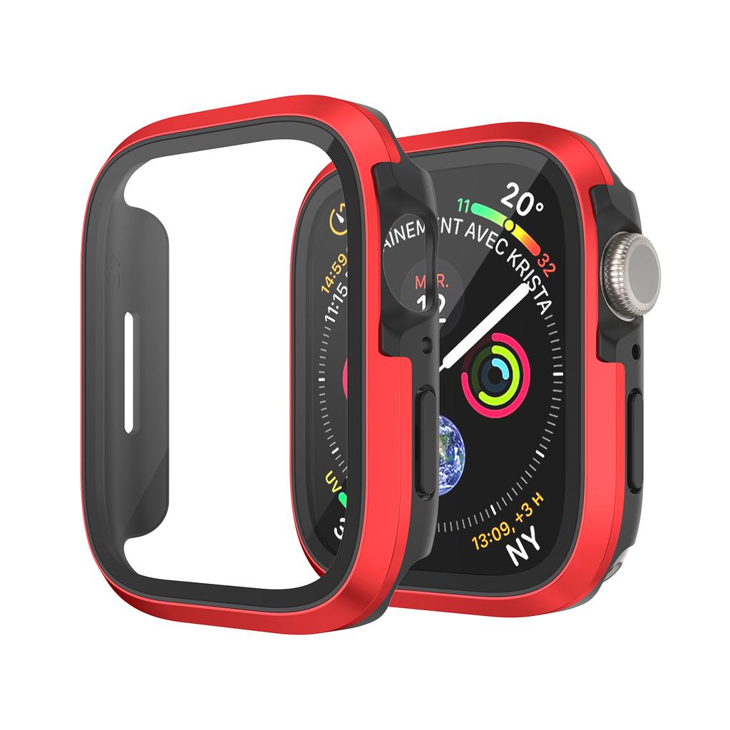 Glass+Metal Case For Apple Watch Ultra 49mm Accessories Protector Bumper Tempered iwatch series 8 7 se 45mm 41mm 44mm 40mm cover