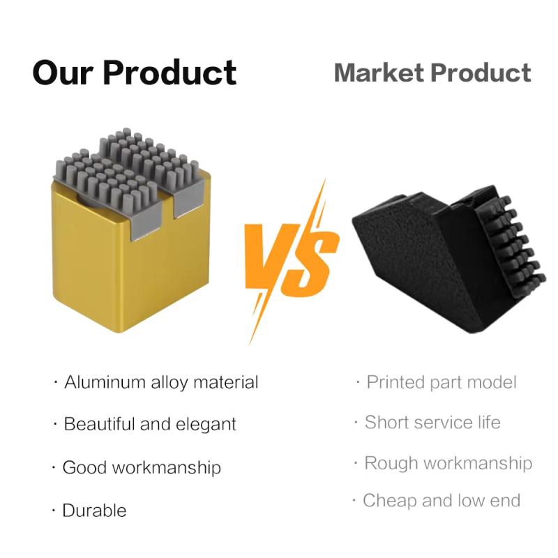 1 комплект установленных скрабберов для очистки печатающей головки, протирка головки принтера для серии Bambu Lab X1 P1S, щетка для сопла, щетка-дворник Bambulab