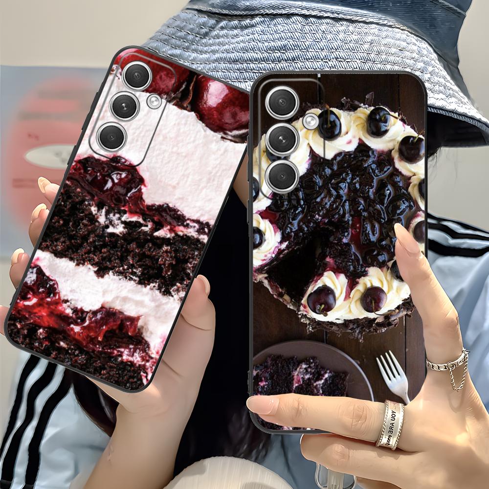 Чехол для мобильного телефона "Торт Шварцвальд" для Samsung Galaxy S26 S25 S24 S23 S22 S21 S20 Note20 Plus FE Ultra Цветной Чехол Красивый