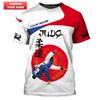 Judo Fans 3D Print Funny T-shirt For Men Fitness Train Loose Round Neck T Shirts Japanese Jiu-Jitsu Fashion Trend Custom Tee