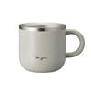 Mug for Hot Quick for Warming and Cold Sensitivity Water, 230ml, Petit, Heat-Absorbing Design, Gray, ON℃ZONE (Ondo Zone),