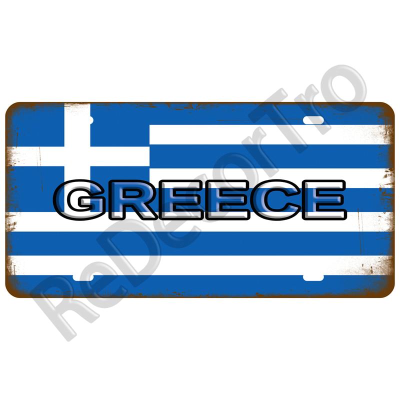 Metal Sign Germany USA Country Flag Tin Sign Plaque France Israel Spain Tinplate Plate For Wall Home Restaurant Craft Bar Decor