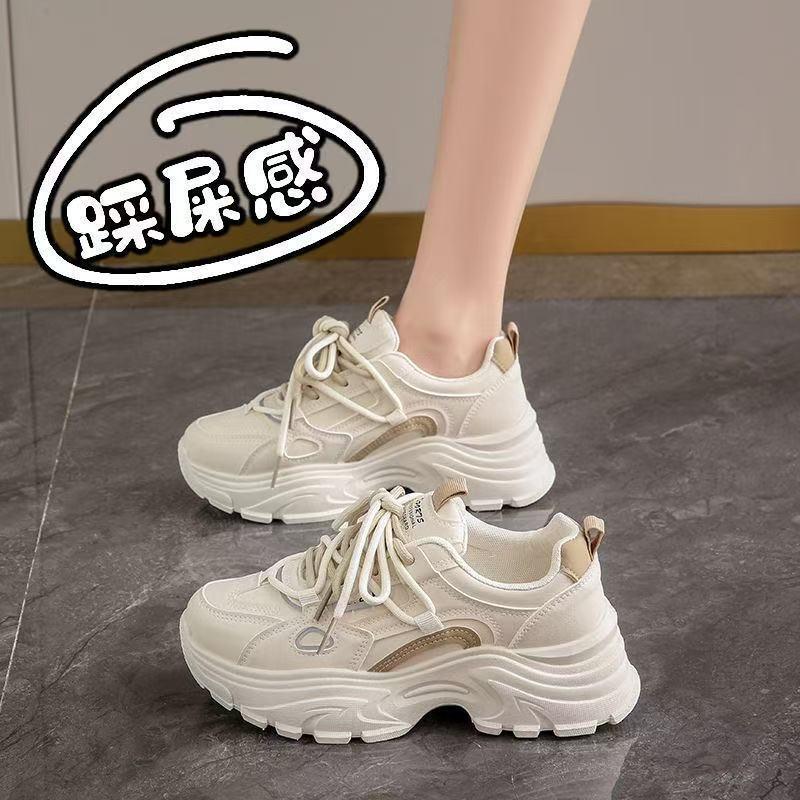 Самая продаваемая женская водонепроницаемая спортивная обувь: Легкие, Нескользящие, Толстая Подошва для Универсальной Весенне-Осенней Носки в Черном цвете