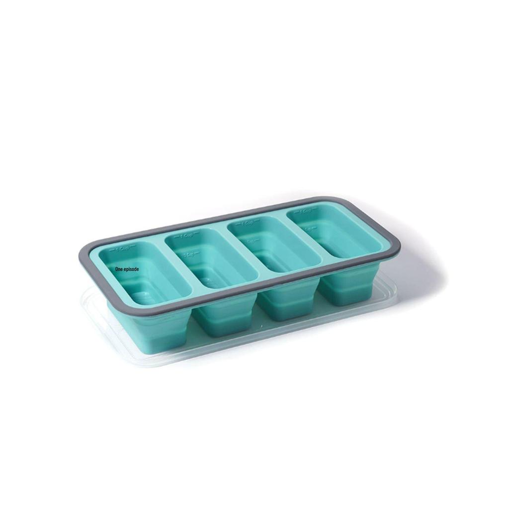 Portable Silicone Foldable Lunch Box - Fresh-Keeping, Classified Storage for Outdoor Picnics