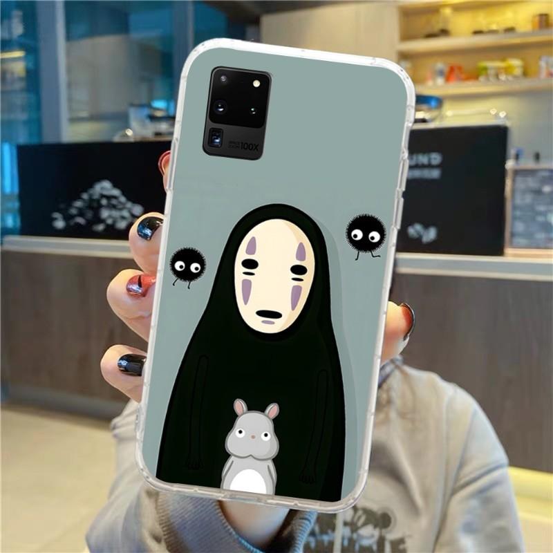 Чехол для телефона Studio Ghibli «Унесенные призраками она» для Samsung Galaxy S10 S21 S22 Plus Ultra A91 A51 A21S A12, прозрачный чехол для телефона