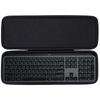 Чехол для хранения Lebakort, совместимый с беспроводными Bluetooth-клавиатурами Logitech MX KEYS KX800, MX KEYS S и KX800s (Черный, Только чехол)
