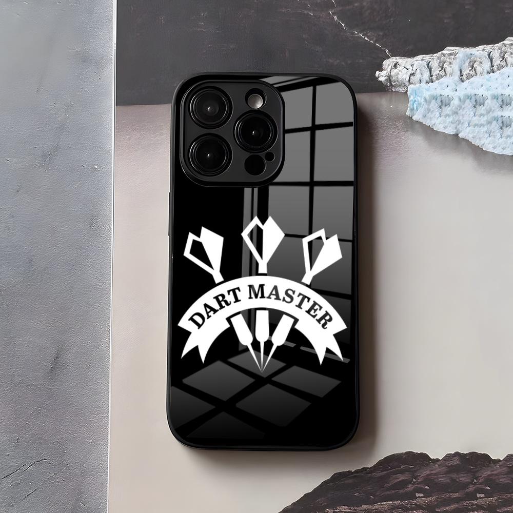 Playroom Dart Printed Phone Case For IPhone 17 Air 16 E Pro Max 15 14 13 Mini 12 Pro 11 Max Plus Black Glass Cover