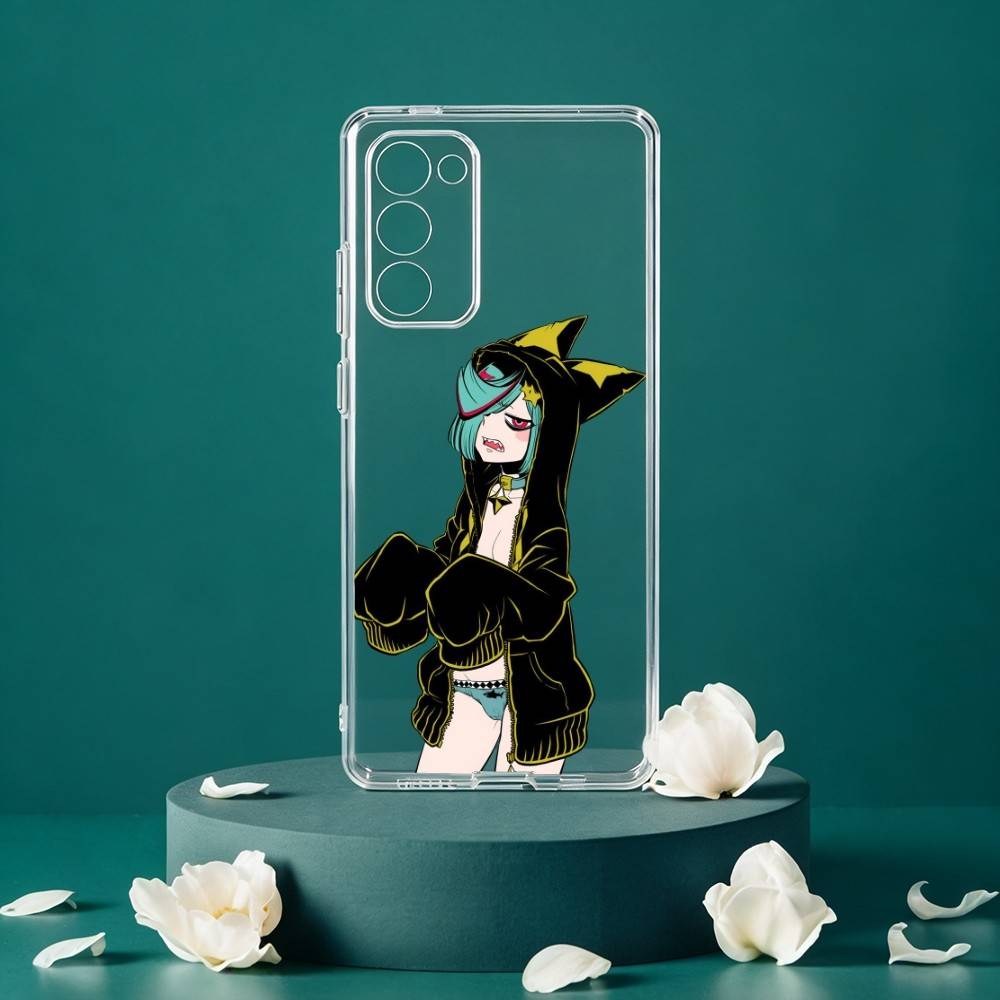 Gushing Magical Girls Manga Phone Case For Samsung Galaxy S24 S25 S23 S22 S21 Plus S24 S25 Transparent Cover Case