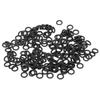 200 шт. черное резиновое уплотнительное кольцо, устойчивое к истиранию гибкое универсальное уплотнительное кольцо для рыбалки