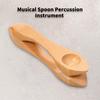 Wooden Musical Spoon Folk Percussion Instrument Natural Wood Folk Sound Traditional Percussion Spoons Great Gift for Adults Children