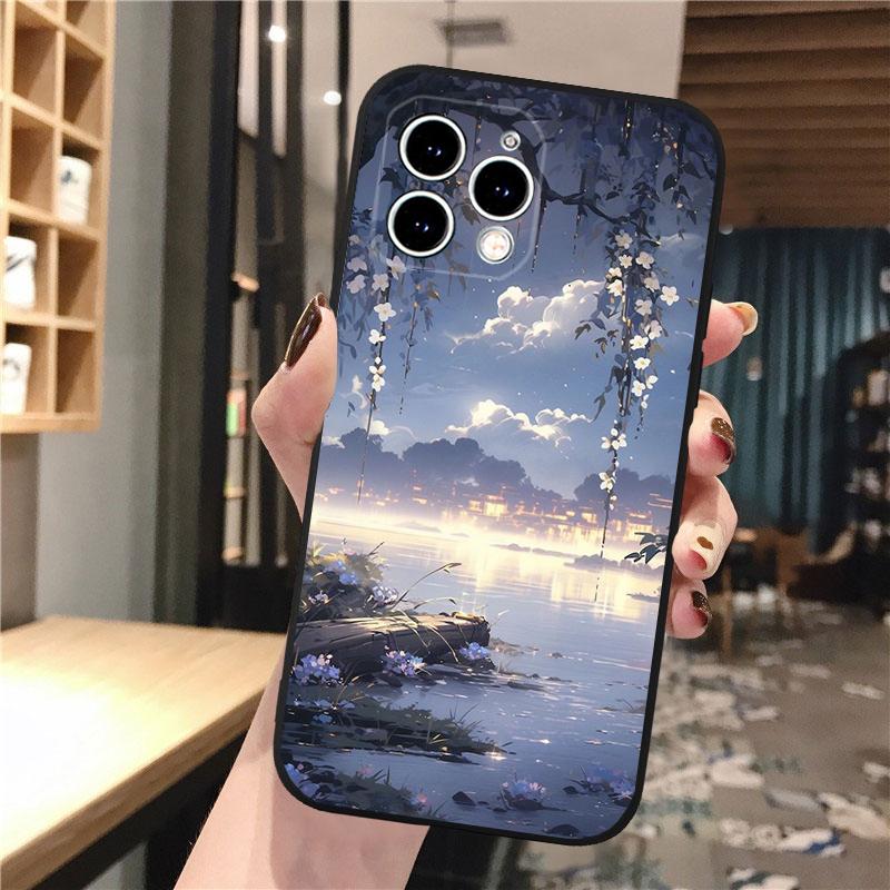 Удивительный чехол для телефона с пейзажем для iPhone 15 14 Pro Max 13 12 11 Pro Max XSMax XR 12 13 mini 14 Plus