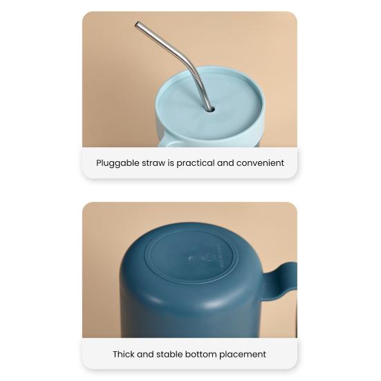 Изолированная суповая чашка с ручкой, пищевой класс, не содержит BPA, герметичная, портативная герметичная чашка для завтрака из овсянки и молока