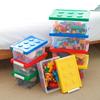 Large Transparent Lego Storage Box with Lid for Kindergarten Toys