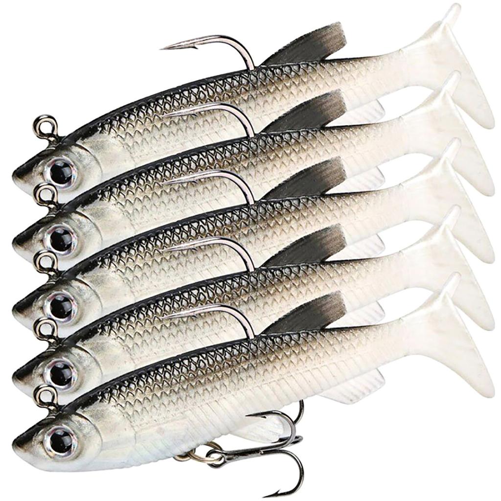 Five-color Set Of Simulated Fake , Similar, Hard , Curly Mouthed Bass, Sea Fishing Gear Products