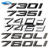 Compatible Rear Emblem for New BMW 7 Series: 730i, 745d, 460Li - ABS Electroplated Tail Badge