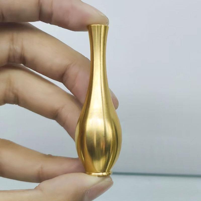 1PC Mini Vintage Vase Ornament Home Decoration Retro Brass Flower Bottle Figurines Decorative Crafts