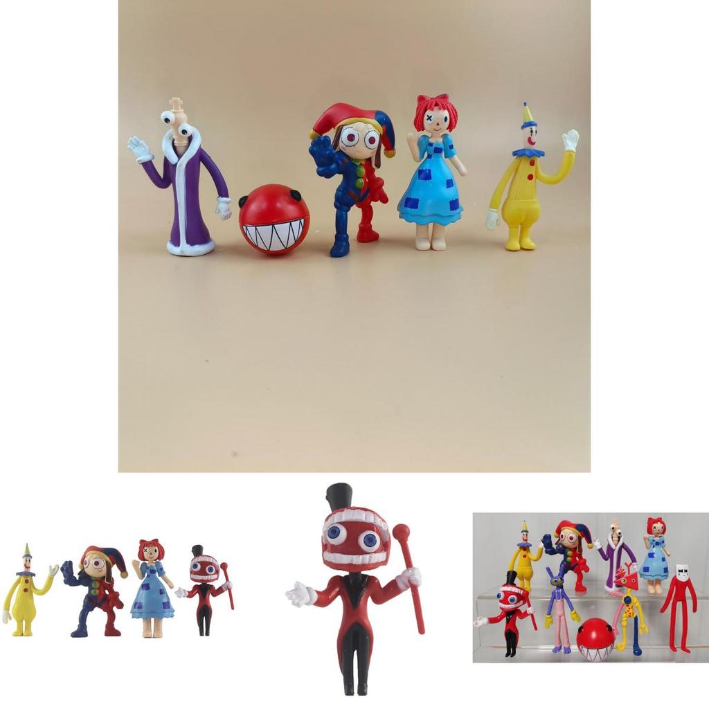 Красочные ПВХ мультяшные фигурки из Волшебного Цирка Чисел для модного украшения автомобиля
